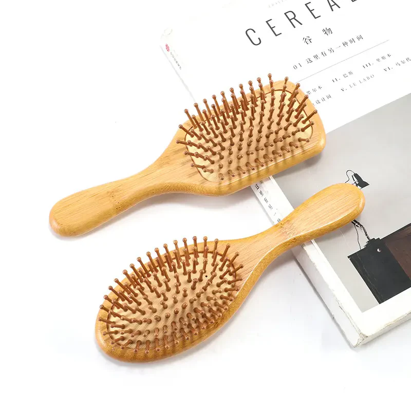 Eco Bamboo Hair Brush Rubber Pad